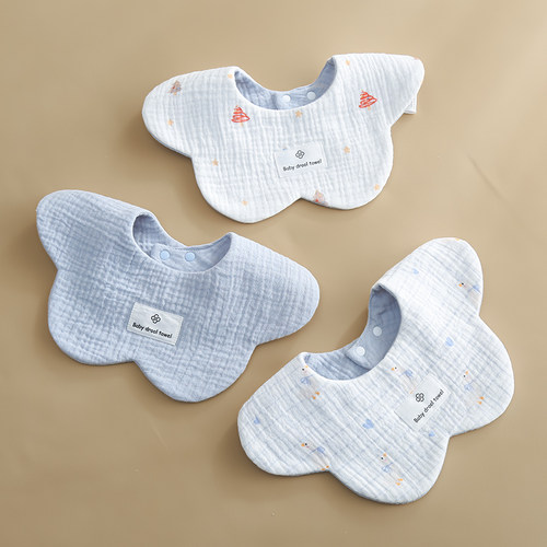 ins风婴儿a类纯棉小围嘴