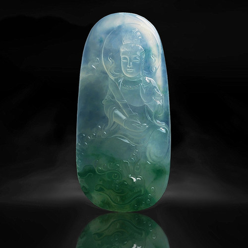 文殊菩萨天然翡翠设计定制