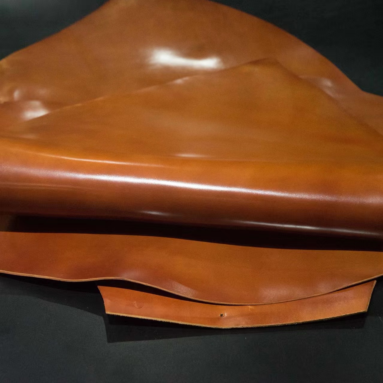 s家皮革 Horween Shell Cordovan  美国霍尔文马臀皮 杏仁色