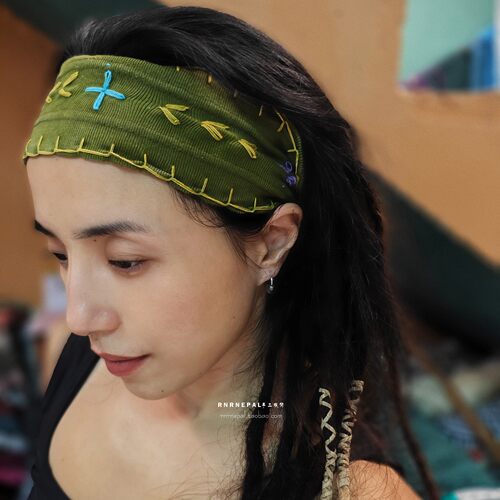 手工脏辫发带女摇滚男尼泊尔纯棉