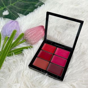 保湿掉色哑光六色口红瑕釉不易遮不持久滋润盘漫朵妮盘唇脱妆