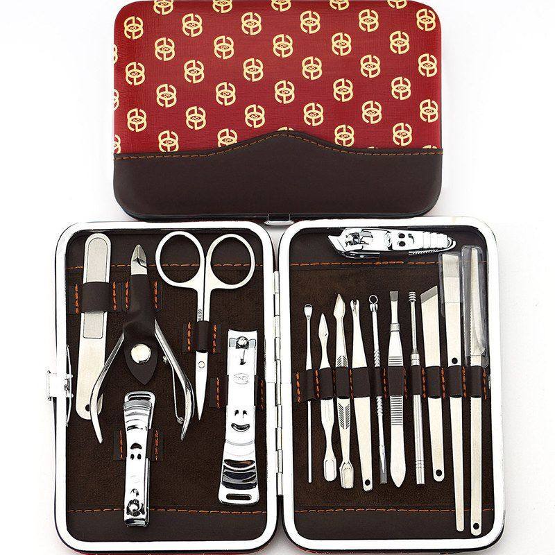 工具指甲刀  16-修甲美甲 H 16指甲剪件套 礼盒套装红色今利,彩妆/香水/美妆工具,美甲工具,淘宝优惠券,粉丝福利购,淘宝优惠卷