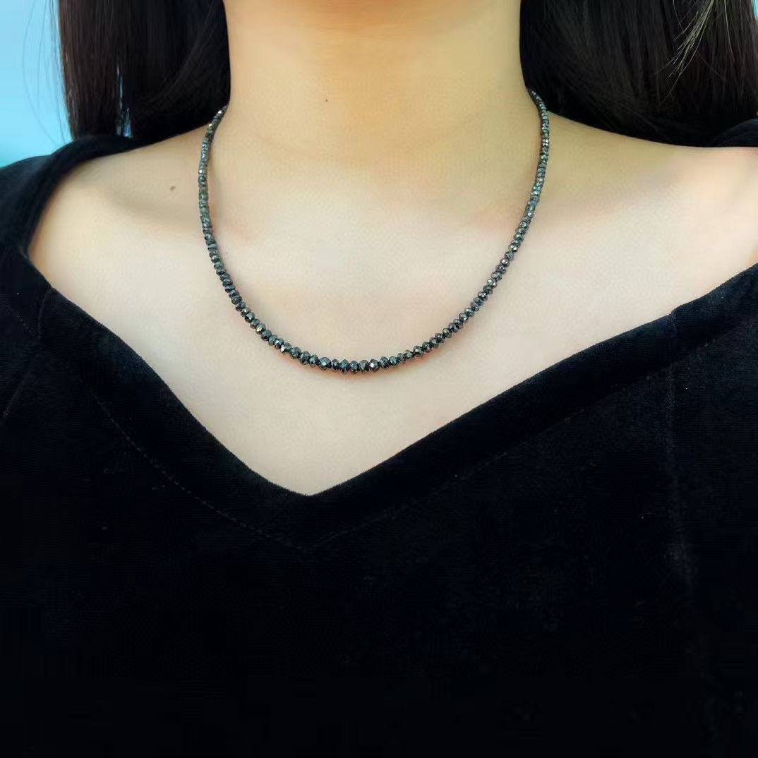 2800亏本卖的 日本珠宝展捡漏 30克拉左右一条天然黑钻石项链,珠宝/钻石/翡翠,黄金镶钻项链,淘宝优惠券,粉丝福利购,淘宝优惠卷