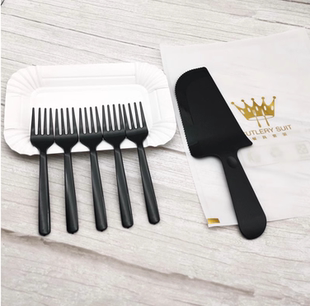 一次性刀叉碟纸盘蛋糕烘焙刀叉盘组合生日蛋糕蜡烛餐具套装