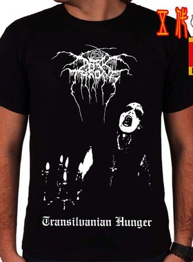 Darkthrone 宽松铁拳摇滚t恤男潮欧美街头残酷死亡重金属死核乐队