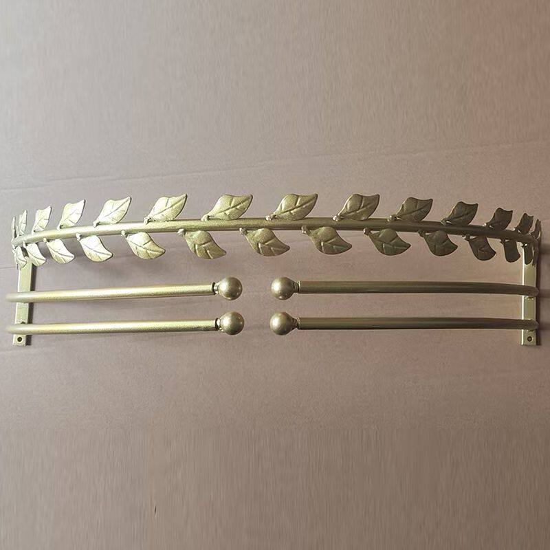 欧式铁艺双轨床幔架公主床头帘皇冠支架窗帘架蚊帐挂架布艺展示架