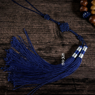 中国结背云流苏|佛珠手串背云中长款手工中国结 盘长藻井结07