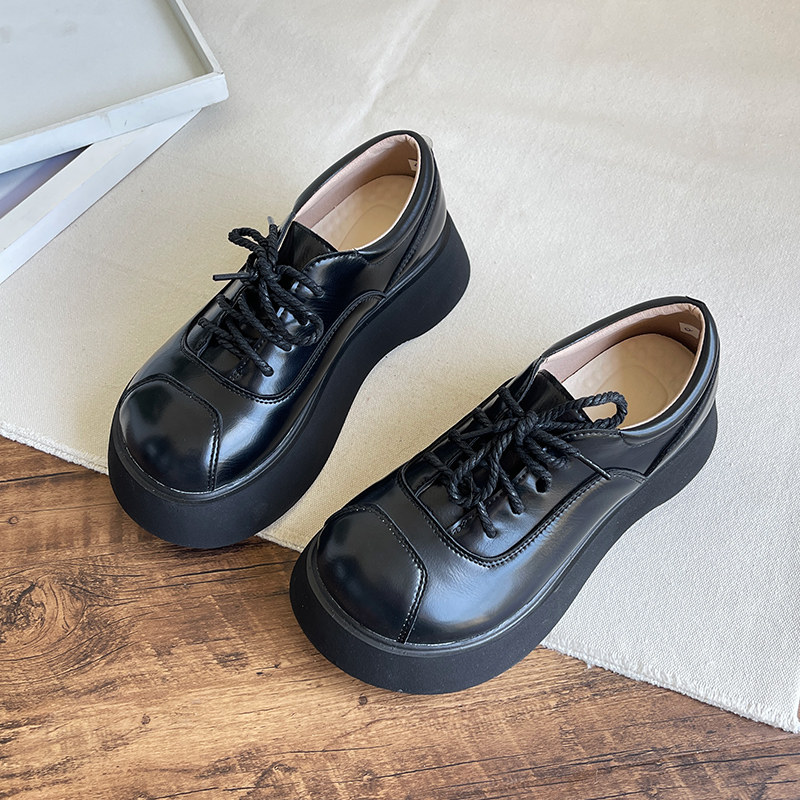 乐福鞋系带休闲鞋女鞋款jk鞋子女