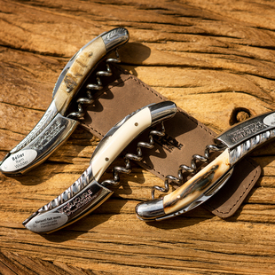 猛犸象牙骆驼骨鹿角!法国拉吉奥乐海马刀Laguiole en Aubrac酒刀