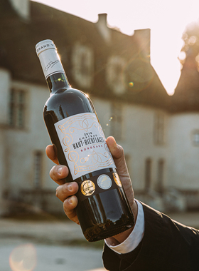 「酒庄直供 自主进口」法国红酒原瓶进口波尔多AOC梅洛干红葡萄酒