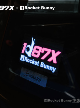 1087X Rocket bunny正品联名三浦庆火箭兔发光车贴改装汽车车贴