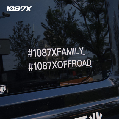 1087X秃鹰TeckWrap合作改装文化风格标语系列高品质改色膜车贴