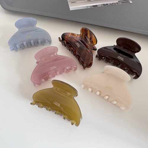 抓夹果冻色中号韩国进口醋酸