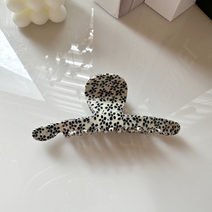 发夹气质优雅大号芝麻点抓夹韩国孙艺珍同款后脑勺盘发鲨鱼夹头饰