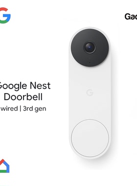 2025款Google Nest Doorbell 3代智能门铃摄像头智能家居美国代购
