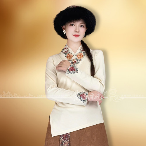 新中式国风重工刺绣T恤