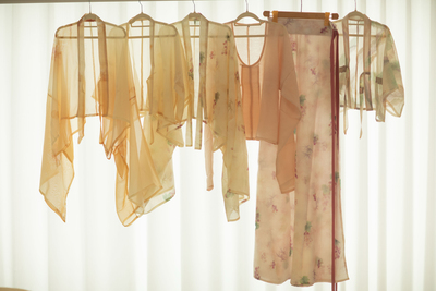 青泠谷桑蚕丝莱赛尔武周背子法门寺披衫圆领大襟衫子八破齐腰裙