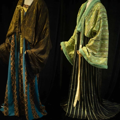 青泠谷原创浮光跃金仿兔毛法门寺披衫人丝印花复合仿兔毛法门寺