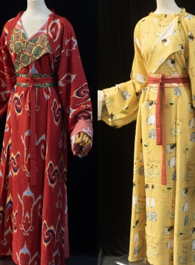 青泠谷原创红色汉服圆领袍