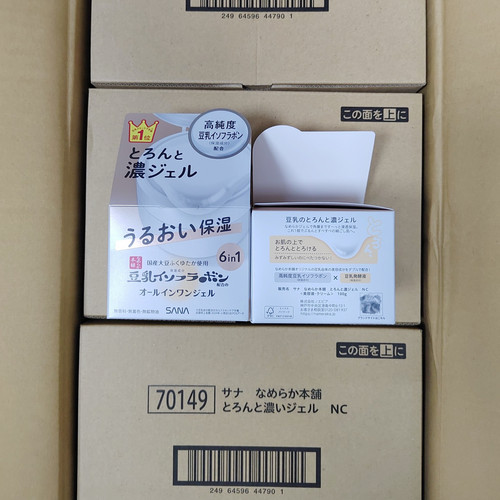 日本SANA莎娜豆乳浓润高保湿6合1多效凝胶面霜all in one啫喱100g