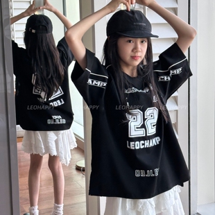 【22号】夏季180G莱赛尔印字母球衣T恤