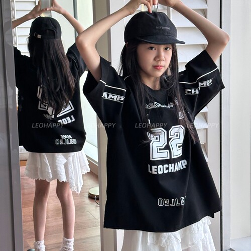 【22号】夏季180G莱赛尔印字母球衣T恤