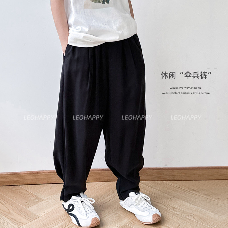 女童裤子夏薄款儿童休闲裤锥形裤