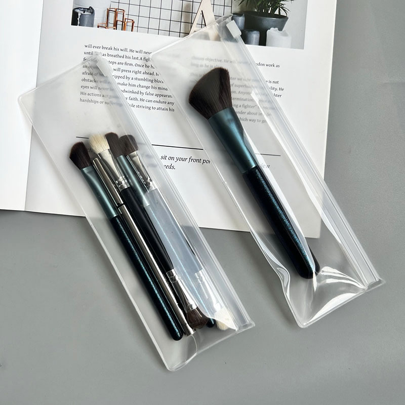 化妆刷保护袋 便携袋拉链袋透明袋子中小号套刷袋子刷子袋磨砂袋