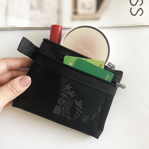 双层化妆包口红包卡包数据线包