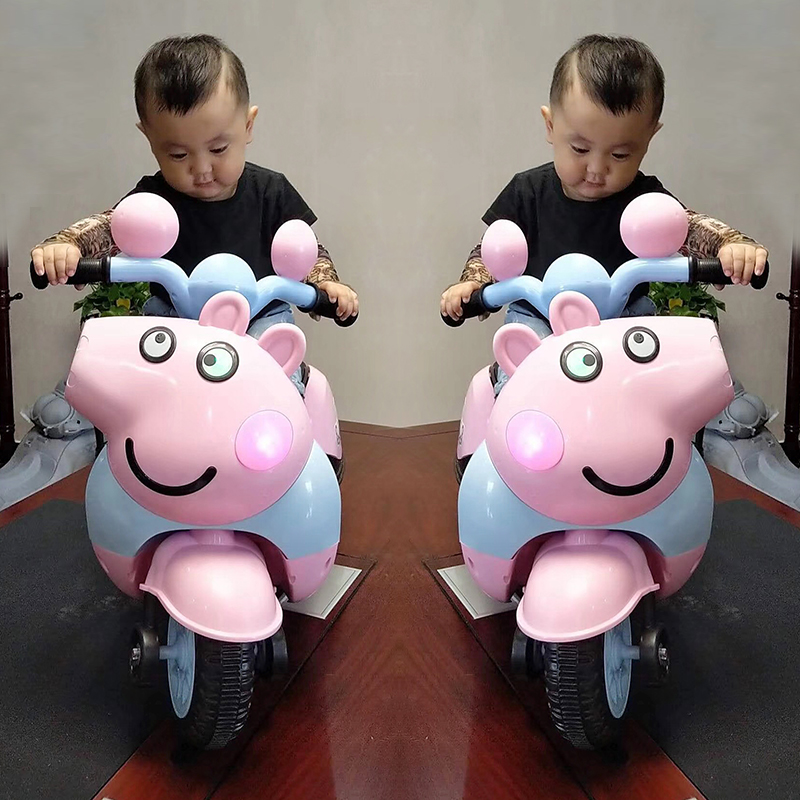 兒童電動摩托車小三輪車男孩女孩寶寶可坐人小孩玩具1-3-6歲童車
