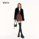 高级感保暖环保皮草毛毛绒年轻短款 VOCK 款 黑色经典 外套 时髦入冬