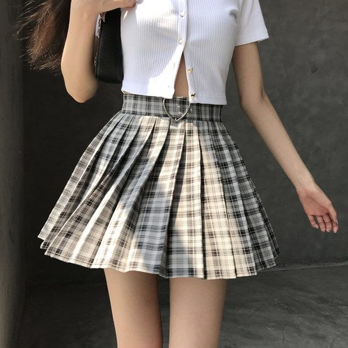 爱心学院风少女裙