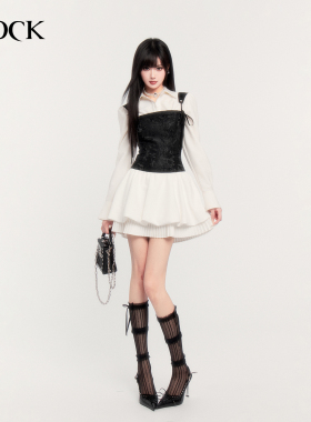 VOCK 月光序曲 情人节公主风收腰显瘦生日蓬蓬裙百褶吊带连衣裙子