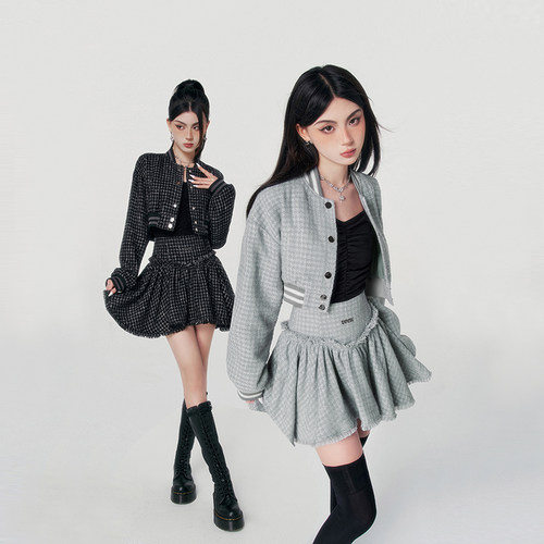 设计高级感小香风棒球服