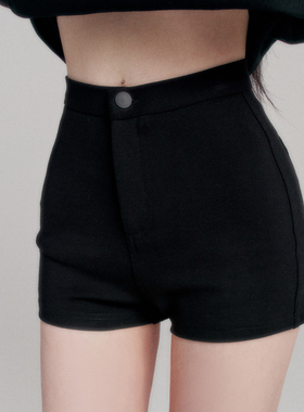 VOCK 打底神裤 微弹百搭好穿黑色防走光高腰显瘦紧身短裤辣妹热裤