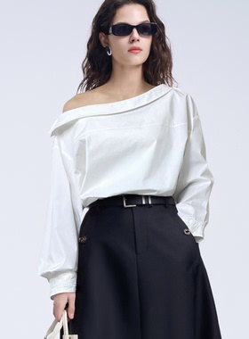 真我永恒真我永恒2025秋装新款一字领长袖T恤2532C33040吊699