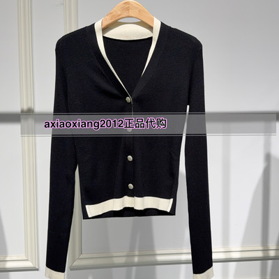 MEFOREVER真我永恒2025秋拼接领假两件套毛衫2535B64099吊899