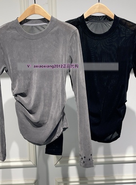 MEFOREVER真我永恒2024冬款金丝绒打底T恤2446B52174吊牌499