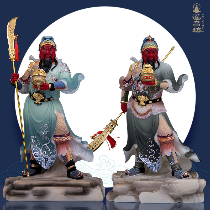 剑指关公神像汉白玉武财神关羽关二爷佛像招财供佛店铺公司工艺品