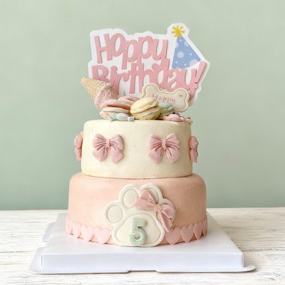 宠物蛋糕双层4寸5寸梦幻马卡龙