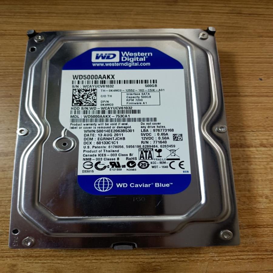 原装拆机WD西部数据 WD5000AAKX 台式硬盘 500G 现货实物图