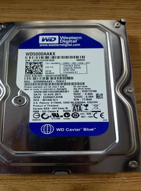 原装拆机WD西部数据 WD5000AAKX 台式硬盘 500G 现货实物图