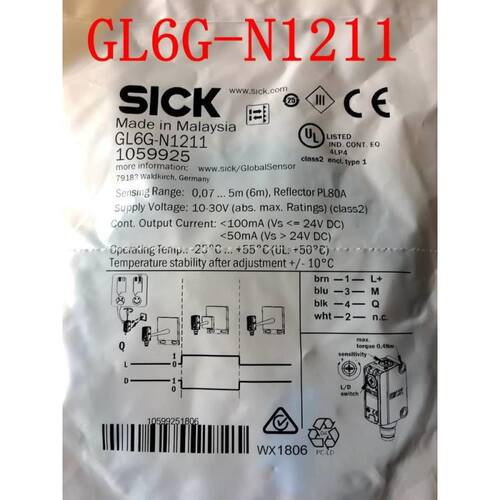 西克SICK光电1开关GL6G-N1211,GL6GP-PL1211 GL6GL6G-N12G-421 G6