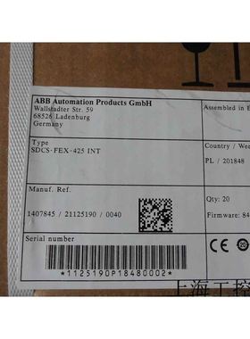 SDCS-FEX-425INTDCS800励磁板SDCS-FEX-4A原包装