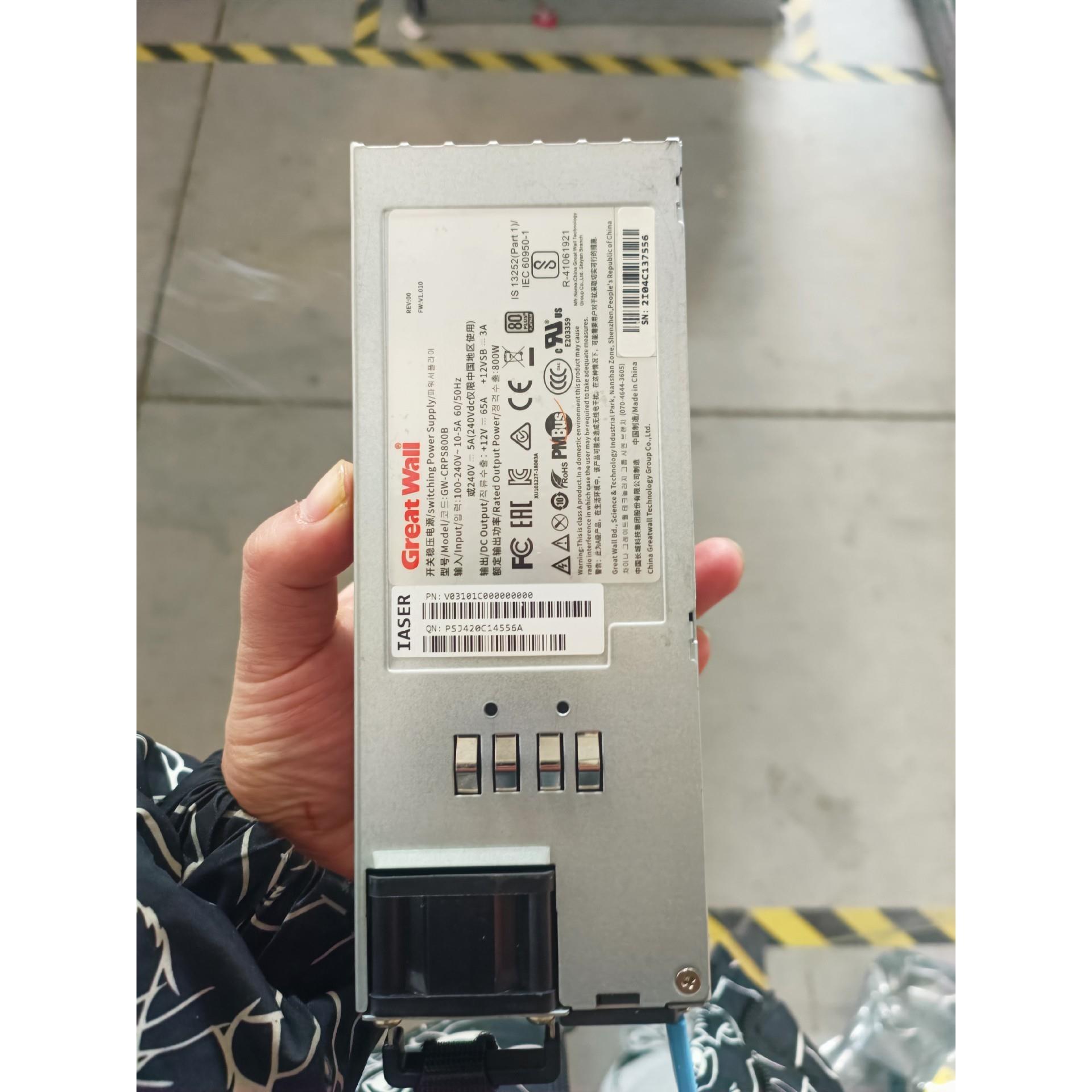 浪潮 M5 -CRPS800B 电源实物拍摄成色新现