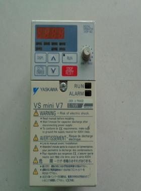拆机 YASKAWA变频器 01KW 220V CIMR-V7AA20P1 功能正常