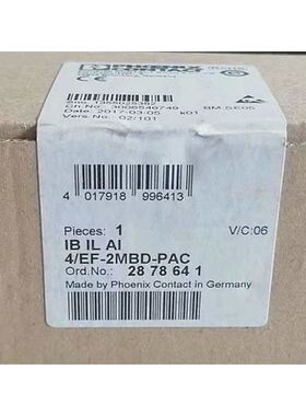 菲尼克斯凤凰IB IL AI 4/EF-2MBD-PAC新模块2878641