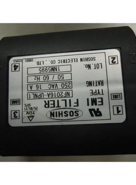 双信SOSHIN电源滤波器NF2016A-UPNL1250VAC16A50/60HZ