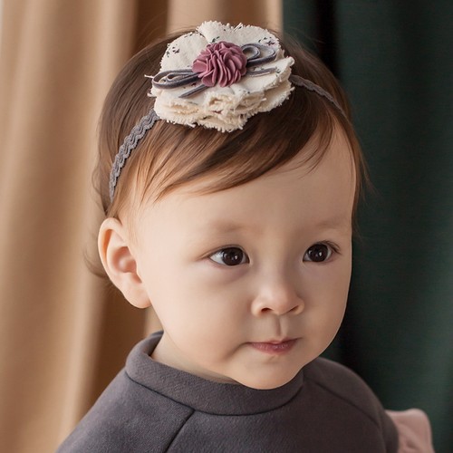 kidsclara韩国进口花朵配饰发带
