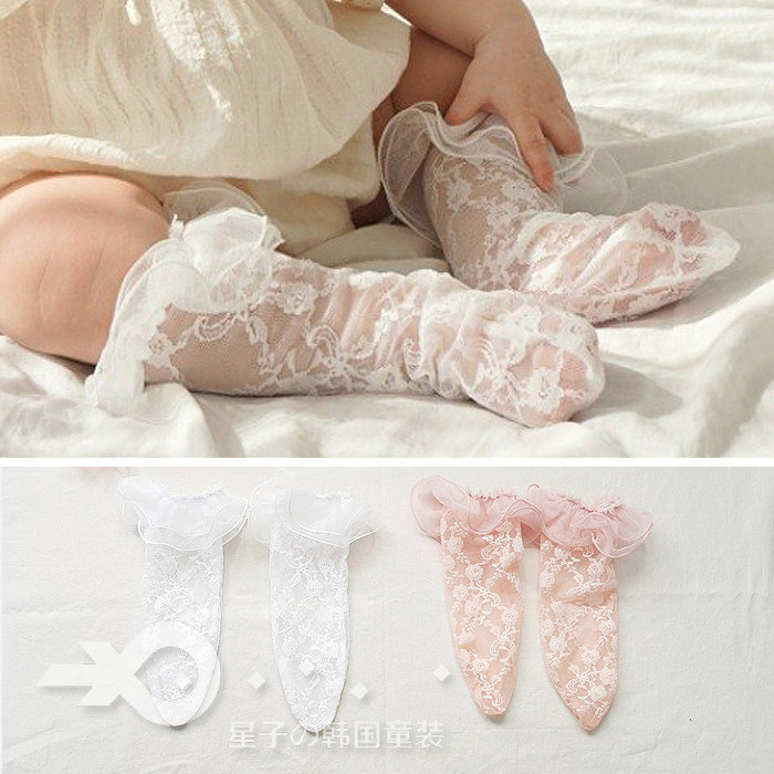 韩国进口童装正品18夏婴幼儿童蕾丝花边公主中筒袜子3139|msdalam kategori Kanak-kanak/Bayi/Keluarga dipasang, sarung kaki kanak-kanak (0-16 tahun) - dari Buy2taobao.com untuk memberikan perkhidmatan ejen Taobao profesional membeli